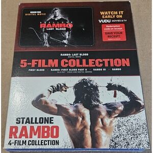 Rambo 4-Film Collection Blu-ray First Blood Part II III Stallone Sealed